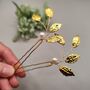 Wedding Hair Accessories Gold Set Of Two, thumbnail 12 of 12
