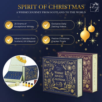 Whisky Advent Calendar 25 Days. Whisky From Round The World. Includes Christmas Cracker And Online Videos, 2 of 4