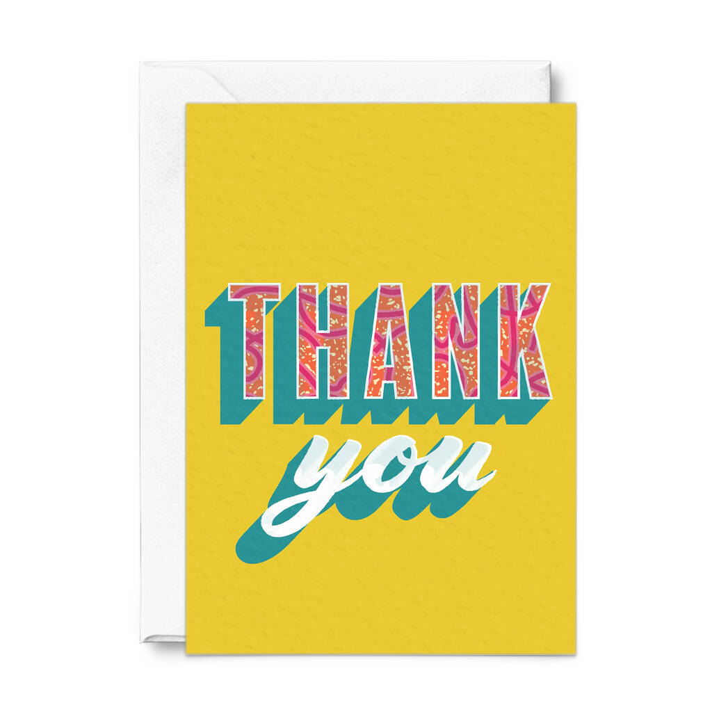 Thank You Card By Bonita Ivie Prints | notonthehighstreet.com