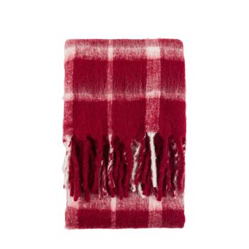 Heritage Check Faux Mohair Throw, 4 of 4