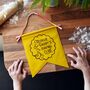 Personalised Daddy And Me Baking Club Pennant Flag Gift For Dad, thumbnail 4 of 5