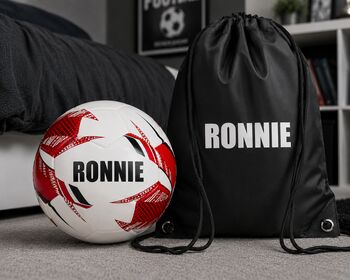 Personalised Football Ball Training Ball Size Five, 2 of 9