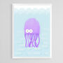 Sealife Nursery Art Print Set A4, thumbnail 8 of 12