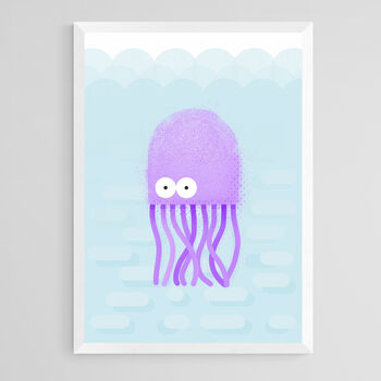 Sealife Nursery Art Print Set A4, 8 of 12