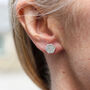 Sterling Silver Textured Hexagon Stud, thumbnail 1 of 8