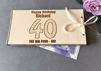 Personalised Number Birthday Money,Vouchers Envelope, 9 of 11