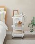 Metal Mesh Rolling Storage Trolley Utility Cart, thumbnail 1 of 6