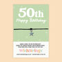 Milestone Birthday Wish Bracelet Gift, thumbnail 6 of 12