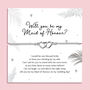 Maid Of Honour Proposal Bracelet, thumbnail 1 of 6