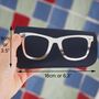 Navy Blue And Silver Leather Sunglasses Case, thumbnail 8 of 10