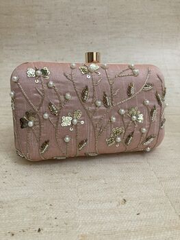 Light Pink Handcrafted Clutch Bag, 4 of 6