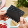 Personalised Leather Card Holder With Secret Message, thumbnail 4 of 7