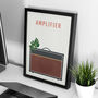 Guitar Amplifier Print | Vox Amp Music Poster, thumbnail 4 of 8