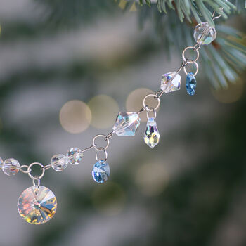 Crystal Mini Garland With Sparkling Pendant, 7 of 8