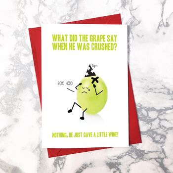 10 Christmas Food Pun Cards, Two X Five Designs, 6 of 6