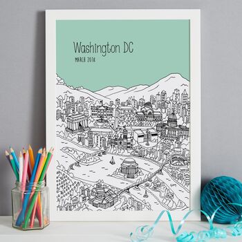 Personalised Washington Dc Print, 6 of 10