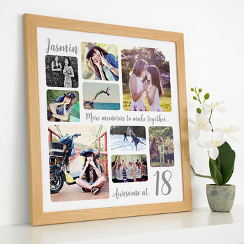 Personalised 18th Birthday Square Photo Collage By Cherry Pete ...