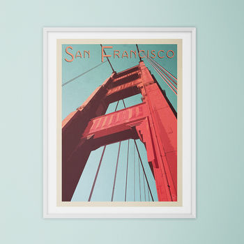 Personalised San Francisco Golden Gate Travel Print, 4 of 4