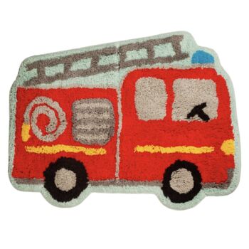 Childs Fire Engine Red Rug, 6 of 6