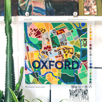 Oxford City Map Tapestry Kit, 2 of 9
