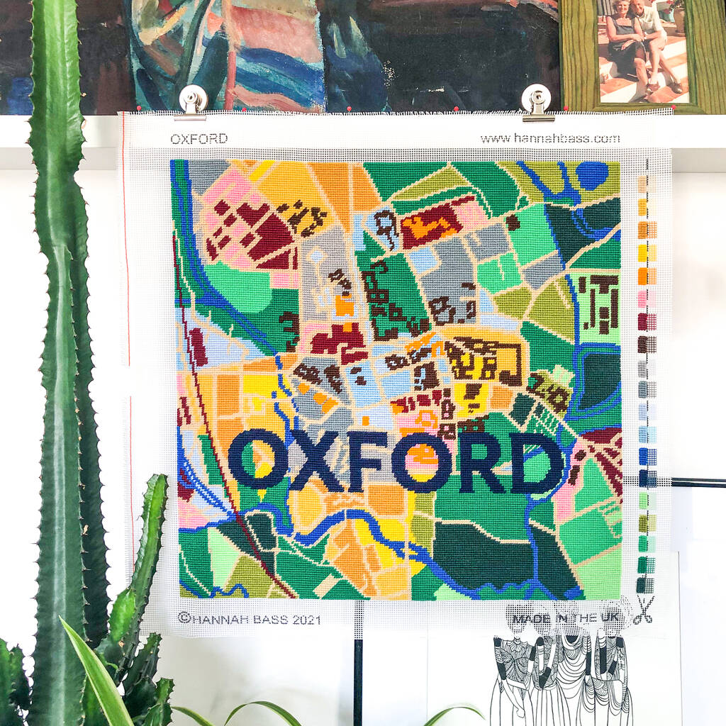 Oxford City Map Tapestry Kit, 1 of 8