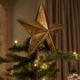 Cotswold Hammered Star Tree Topper, thumbnail 1 of 5