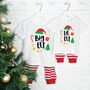 Big Elf Lil Elf Matching Sibling Christmas Pyjamas, thumbnail 1 of 4