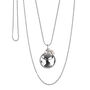 Pregnancy Chime Necklace With Heart Charm And Pearl, thumbnail 4 of 7
