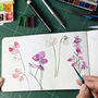 Personalised Birthday Birth Flower Coaster Set, thumbnail 3 of 4