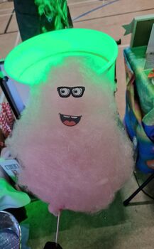 Edible Candy Floss Faces Cake Toppers 24 Pieces, 3 of 5