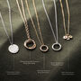 Personalised Interlocking Birthstone Ring Necklace, thumbnail 6 of 7