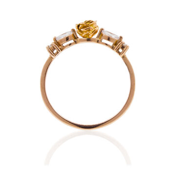 Rose And Diamonds Ring Gold/Rose Gold/White Gold, 5 of 11