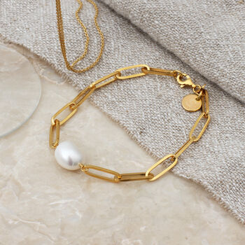 Personalised Sterling Silver Or Gold Pearl Bracelet, 3 of 4