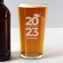 Personalised 'Class Of 'Graduation Pint Glass, thumbnail 5 of 7