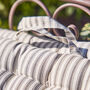 Vintage Striped Padded Garden Mattress Cushion, thumbnail 5 of 5