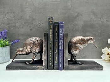 Handcrafted Bird Bookends Decorative Book Holder And Gift, 2 of 8