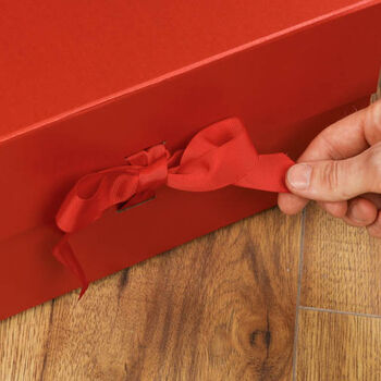 Personalised Luxury Extra Deep A4 Red Gift Box, 3 of 5