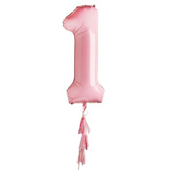 Pink Number One Balloon, 2 of 2