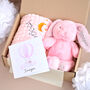 Personalised Pink Gift Set For Newborn, thumbnail 1 of 6