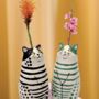 Handcrafted Cat Bud Vase, thumbnail 2 of 7