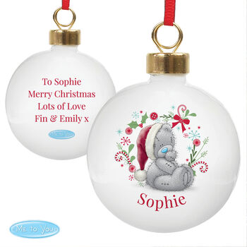 Personalised Me To You Tatty Bear Christmas Bauble, 4 of 4