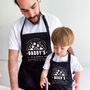 Personalised Matching Cooking Aprons For Dad And Kids, thumbnail 7 of 7