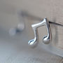 'Music Notes For The Ear' Earrings, thumbnail 2 of 4
