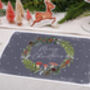 Christmas Placemats With Wreath Design, thumbnail 2 of 3