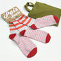 Gift 'Pair And A Spare' Set Of Three Socks, thumbnail 3 of 5