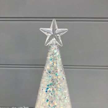 Sparkle Glass LED Christmas Tree, 3 of 3