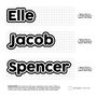 Personalised Children's Name Plaque Bold Font, thumbnail 2 of 5