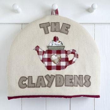 Personalised Embroidered Tea Cosy Gift, 8 of 12