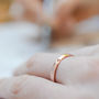 Personalised Simple Sweet Love Heart Text Stacking Ring, thumbnail 4 of 9