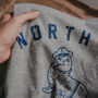 Womens Retro Grey 'North Sea Beach Club' T Shirt, thumbnail 4 of 4